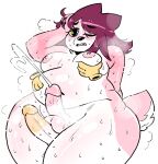2025 anaugi anthro areola badger balls blue_eyes bodily_fluids breast_fondling breast_grab breast_play breasts cum cumshot cute_fangs disembodied_hand disembodied_penis ejaculation erection fangs fondling frottage fur genital_fluids genitals gynomorph gynomorph/male hair hand_in_hair hand_on_breast hi_res intersex intersex/male looking_pleasured male mammal mustelid musteline navel nipples nude nuggy_(anaugi) one_eye_closed overweight overweight_intersex penile penis penises_touching pink_body pink_fur red_hair scut_tail sex short_tail simple_background star_eyes starry_eyes sweat sweaty_balls sweaty_body sweaty_genitalia tail teeth thick_thighs thigh_sex touching_hair trans_(lore) trans_woman_(lore) white_background wide_hips