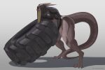 abs anthro big_breasts biped black_hair blonde_hair bodily_fluids breasts claws clenched_teeth clothing countershade_legs countershading digital_media_(artwork) ears_back exercise exercise_equipment female hair hi_res hiverdose long_ears long_tail muscular muscular_anthro muscular_female panties pivoted_ears red_sclera shadow shirt side_view simple_background solo sweat sweaty_face sweaty_legs tail teeth thick_thighs tight_clothing tire toe_claws topwear underwear unknown_species wide_hips xena_(hiverdose) yellow_eyes