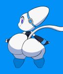 2d_animation animated anthro big_butt blue_eyes bottomless butt clothed clothing felid female fingerless_gloves frame_by_frame gloves handwear huge_butt leotard looking_at_viewer looking_back loop mammal shaking_butt short_playtime smile solo tansau thick_thighs tiril white_body wide_hips
