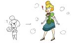 2018 4_fingers animal_crossing animal_humanoid anthro armwear blonde_hair blue_bottomwear blue_clothing blue_eyes blue_skirt blush body_size_growth bottomwear bow_tie brown_clothing brown_footwear brown_high_heels button_(fastener) canid canid_humanoid canine canine_humanoid canis closed_frown clothed clothed_anthro clothed_female clothed_humanoid clothing colored cookieboy011 crown digital_drawing_(artwork) digital_media_(artwork) dog_humanoid domestic_dog elbow_gloves english_description exclamation_point featureless_legs female female_anthro female_humanoid fingers floppy_ears fluffy fluffy_tail footwear frown fully_clothed fully_clothed_anthro fully_clothed_female fully_clothed_humanoid gloves green_clothing green_shirt green_topwear hair handwear headgear hi_res high_heels holding_object humanoid isabelle_(animal_crossing) lips lop_ears mammal mammal_humanoid mario_bros mitten_hands mouth_closed nintendo open_mouth orange_ears orange_eyes orange_hair pink_lips pockets ponytail question_mark red_bow_tie shaded shih_tzu shirt shoes simple_background size_transformation skirt smoke solo species_transformation standing super_crown tail tailed_humanoid tan_body tan_skin topwear toy_dog transformation white_armwear white_background white_clothing white_elbow_gloves white_gloves white_handwear white_tail yellow_tail