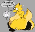 2024 3_toes alphys ambiguous_gender anthro areola big_areola big_breasts big_butt bodily_fluids breasts buckteeth butt curvy_figure dialogue duo english_text eyewear eyewear_only face_in_ass facesitting feet female female/ambiguous flying_sweatdrops gesture glasses glasses_only grey_background hand_gesture hand_on_butt hand_on_own_butt huge_breasts huge_butt huge_hips huge_thighs looking_at_another looking_at_partner looking_back looking_back_at_another looking_back_at_partner low_res markings nerd nipples non-mammal_nipples nude obese obese_female overweight overweight_female pictographics rear_view rectangular_glasses reptile sagging_breasts scales scalie sharp_fingers shy simple_background sitting_on_another sleepysalami slightly_chubby slightly_chubby_anthro slightly_chubby_female speech_bubble spikes spikes_(anatomy) spots spotted_body sweat sweatdrop tail talking_to_another talking_to_partner teeth text thick_thighs thumbs_up toes undertale_(series) unknown_species wearing_glasses weight_conscious wide_hips yellow_body yellow_scales