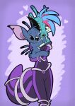 alien antennae_(anatomy) black_eyes blue_body blue_fur blue_sky_studios clothing disney experiment_(lilo_and_stitch) female fur futuristic_clothing futuristic_suit green_body green_fur hi_res hug hugging_another ice_age_(series) jumpsuit lilo_and_stitch male nonbinary_(lore) purple_clothing purple_eyes scratazon stitch_(lilo_and_stitch) trevor-fox trevor-fox_(character)