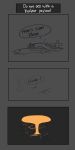 absurd_res aircraft airplane ambiguous_gender ambiguous_penetrated ambiguous_penetration comic duo english_text explosion feral from_behind_position hi_res high-angle_view living_aircraft living_airplane living_machine living_vehicle machine male male/ambiguous male_penetrating male_penetrating_ambiguous nude obscured_penetration penetration presto_(artist) sex side_view sketch speech_bubble text vehicle