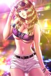  1girl blonde_hair blue_eyes breasts curls curly_hair game_cg glasses highres indoors large_breasts sodom_no_shima:_night_of_blind solo 