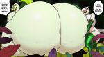 2025 armwear avian big_breasts big_butt bird bodily_fluids breast_squish breasts butt cellulite clothing demon digital_drawing_(artwork) digital_media_(artwork) dripping english_text extreme_size_difference female genital_fluids genitals green_armwear green_clothing green_eyes green_legwear green_thigh_highs group helluva_boss hi_res huge_butt humanoid hyper hyper_butt imminent_sex larger_male legwear leponsart male male/female male/male mammon_(helluva_boss) multi_eye penis precum precum_drip red_penis size_difference smaller_female squish stella_(helluva_boss) teeth text thigh_highs tongue