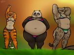 2025 anthro asexual_pride_colors bear belly big_belly bikini bikini_bottom bikini_top bisexual_pride_colors breasts bulge cleavage clothed clothing crossdressing dreamworks eye_contact felid female fur giant_panda grass group hand_behind_head hand_on_hip hands_behind_head hi_res kung_fu_panda lgbt_pride lgbt_pride_month looking_at_another looking_at_viewer male mammal markings master_po_ping master_tigress moobs morbidly_obese morbidly_obese_anthro morbidly_obese_male mouth_closed multicolored_body multicolored_fur navel obese obese_anthro obese_male overweight overweight_anthro overweight_male oystercatcher7 pantherine pecs plant pose pride_colors signature smile smirk smirking_at_another snow_leopard spots spotted_body spotted_fur standing striped_body striped_fur stripes swimwear tai_lung_(kung_fu_panda) thick_thighs tiger trio two-piece_swimsuit vincian_pride_colors whiskers wide_hips