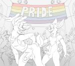 anthro antlers balls bat bat_ears bat_tail big_breasts bottomless bottomless_anthro bottomless_male bottomwear breasts brother_(lore) brother_and_sister_(lore) brothers_(lore) butt canid canine canis clothed clothing deer desert_bat digital_media_(artwork) erection female flag flag_(object) frag_(furfragged) fur furfragged genitals grope group hi_res horn humanoid_genitalia humanoid_penis incest_(lore) lgbt_pride lgbt_pride_month liberty_(furfragged) male male/female male/male mammal membrane_(anatomy) miniskirt monochrome nipples nude nude_anthro nude_female nude_male open_mouth party penis presenting presenting_hindquarters pride_color_flag pride_colors rainbow_pride_colors shirt sibling_(lore) sino_(furfragged) sister_(lore) six-stripe_rainbow_pride_colors skirt smile tail tank_top topwear turo_of_akesh wingless_bat