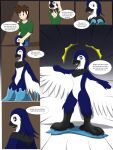2016 3:4 absurd_res ambiguous_gender anthro avian beak biped bird black_markings blue_body blue_eyes blue_jay blush bottomwear brak brown_hair clothed clothing colored comic corvid countershade_face countershade_torso countershading denim denim_bottomwear denim_clothing dialogue english_text eyes_closed feathered_wings feathers featureless_crotch feet fully_clothed goo_transformation hair hanna-barbera hi_res human jay_(bird) jeans looking_at_viewer male mammal markings new_world_jay nude open_mouth oscine pants passerine simple_background smile solo space_ghost_(series) standing suit_transformation talons text thought_bubble toes tomek1000_(character) transformation transformation_sequence white_body white_countershading wings wolferion