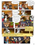 ailurid anthro art_(pandapaco) bear bed bedroom bottomwear bus_stop_sign canid canine cheek_tuft clothed clothing comic detailed_background dialogue dipstick_tail drum drum_set electric_guitar english_text eyewear facial_tuft feet_together footwear fox fully_clothed furniture giant_panda gloves_(marking) grabbing_from_behind guitar hi_res hug human jacket julio_(pandapaco) male mammal markings mouse murid murine musical_instrument nemo_(pandapaco) notebook pandapaco parinton percussion_instrument plucked_string_instrument plushie procyonid raccoon rodent shoes smile speech_bubble string_instrument swing tail tail_markings text topwear tuft