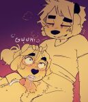 2025 after_fellatio after_oral after_sex anthro anthro_on_anthro balls blush bodily_fluids bottomless bottomless_male bovid bovine breath brother_(lore) brother_and_sister_(lore) brother_penetrating_sister canid canine canis cattle clothed clothing cum cum_in_mouth cum_inside domestic_dog duo emanata eyewear fellatio female genital_fluids genitals glasses gradient_background hi_res humanoid_genitalia humanoid_penis hybrid incest_(lore) looking_pleasured maggie_hudson male male/female mammal oral orgasm penile penis pubes sex sibling_(lore) simple_background sister_(lore) sprockey_hudson sprockeyart torogao