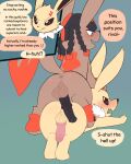 absurd_res animal_genitalia animal_penis anus backsack balls bent_over black_hair black_penis blush brown_body brown_fur cock_on_butt dialogue dipstick_tail dominant dominant_male dreadlocks duo eeveelution english_text equine_genitalia equine_penis fangs feral flared_penis fur fusion generation_1_pokemon generation_4_pokemon generation_7_pokemon genitals glaceon hair hi_res highlights_(coloring) humiliation interspecies jolteon knot knotted_penis long_ears male male/male markings mudsdale mudsy neck_tuft nintendo open_mouth orange_highlights orange_tail_tip paws_on_head penis penis_on_butt pink_penis pinned pinned_to_ground pokemon pokemon_(species) pokemon_fusion pokemon_mystery_dungeon porldraws smile smug smug_grin speech_bubble spike_chunsoft spots spotted_body spotted_fur submissive submissive_male tail tail_markings teeth text tuft white_hair yellow_body yellow_fur