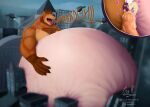 aircraft anal anal_penetration anthro balls bear belly big_balls big_belly big_penis blurred_background blurred_foreground blush bodily_fluids brown_body brown_fur building cheek_tuft city city_background city_destruction city_skyline claws colored complex_shading composite_background cum cum_ballooning cum_from_mouth cum_from_nose cum_in_ass cum_in_mouth cum_in_nose cum_inflation cum_inside cum_on_face cum_while_penetrated cumming_from_anal_sex cumming_while_penetrating destruction detailed_background duo ejaculation english_text excessive_cum excessive_genital_fluids extreme_size_difference facial_tuft finger_claws full-length_portrait fur genital_fluids genitals hair heart_symbol helicopter horn hotel huge_balls huge_belly huge_penis humanoid_genitalia humanoid_penis hyper hyper_balls hyper_belly hyper_cum hyper_genitalia hyper_inflation hyper_penis inflation kumahoshi kumangetsu living_condom looking_pleasured macro male male/male male_penetrated male_penetrating male_penetrating_male mammal muscular muscular_anthro muscular_male neck_tuft nipples onomatopoeia open_mouth outside outside_sex overweight overweight_male pecs penetration penis portrait purple_body purple_fur purple_hair red_hair roaring sex shaded signature size_difference sky smile smiling_at_another sound_effects surprised_expression text tiotiored tongue tuft vehicle vein veiny_penis