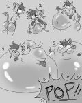 4:5 air_inflation belly belly_inflation bubble_butt bulging_eyes butt fatal hi_res hyper hyper_inflation inflation male mammal mustelid musteline popping sequence solo starry_stoat stoat tav_(starry_stoat) true_musteline weasel