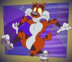 2024 2025 3_toes 4_fingers abstract_background adventures_from_the_book_of_virtues alternate_version_at_paywall anthro arm_tuft belly biped black_eyebrows black_nose black_stripes bobcat casual_nudity cheek_tuft chest_tuft chin_tuft clumsy colored curvy_figure digital_drawing_(artwork) digital_media_(artwork) elbow_tuft eyebrows facial_tuft feet felid feline fingers flat_colors fur gavanzude gloves_(marking) head_tuft helpless hi_res humanoid_hands humanoid_heel knee_tuft knee_up leg_markings leg_tuft lines_drawn lynx male mammal markings multicolored_body multicolored_fur nervous nude on_one_leg orange_body orange_fur paws pbs pecs plantigrade quad_skates raised_eyebrows raised_heel raised_tail roller_skates roller_skating scared scut_tail short_tail shoulder_tuft signature small_waist socks_(marking) socrates_the_bobcat solo speed_lines standing striped_markings striped_tail stripes tail tail_markings thick_eyebrows tiptoes toes tuft two_tone_body two_tone_fur wasp_waist wavy_mouth white_belly white_body white_chest white_feet white_fur white_hands wide_eyed wide_hips yellow_sclera