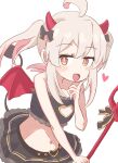 demon_girl demon_horns demon_tail demon_wings highres horns onii-chan_wa_oshimai! oyama_mahiro pink_hair riannn_desu tail wings 