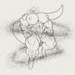 1:1 2024 3_toes 4_fingers abs absurd_res anthro areola big_breasts big_hands biped black_and_white breasts claws dewott english_text eyewear featureless_crotch feet female finger_claws fingers fur ganger generation_5_pokemon glasses hair hi_res huge_breasts hyper hyper_breasts intergalactic_macro long_hair long_tail macro mammal monochrome muscular muscular_anthro muscular_female mustelid nintendo nipples otter pokemon pokemon_(species) smile solo space spaces tail text thick_thighs toes twitch_the_dragon
