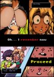 abuse after_anal after_rape after_sex anthro balls bodily_fluids comic cum cum_in_ass cum_in_vagina cum_inside deer deltarune doggystyle duo english_text female forced from_behind_position genital_fluids genitals hi_res human jellyborowski kris_(deltarune) male male/female mammal manipulation noelle_holiday penetration rape sex text traumatized undertale_(series) vaginal vaginal_penetration