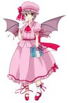  bat_wings book cosplay hat nagato_yuki remilia_scarlet remilia_scarlet_(cosplay) sentape short_hair solo suzumiya_haruhi_no_yuuutsu touhou wings 
