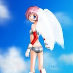  artist_request bikini boots cloud day flat_chest flight_airplanes gloves headset japan_airlines sky solo swimsuit wings 