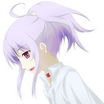  artist_request choker hairband mimi_(mnemosyne) mnemosyne pink_eyes purple_hair shirt solo 