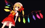  bad_id bad_pixiv_id blonde_hair dutch_angle flandre_scarlet from_below gomimushi hat one_side_up red_eyes solo touhou wings 