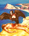  blood breasts female feral gore hard_vore harpy nude talons unknown_artist vorarephilia vore 