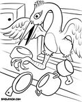  avian bird black_and_white bogleech heron humor kitchen meme monochrome solo 