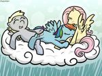  blush cunnilingus derpy_hooves_(mlp) equine eyes_closed female feral fluttershy_(mlp) friendship_is_magic horse lesbian lip_bite mammal my_little_pony oral oral_sex pegasus pokehidden pony rainbow_dash_(mlp) sex tribadism vaginal wing_boner wings 