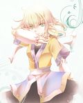  arm_warmers bad_id bad_pixiv_id blonde_hair blue_eyes hypoxis long_hair mizuhashi_parsee pale_color pointy_ears solo touhou 