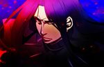  armor berserker_(fate/zero) chikushou_desu fate/zero fate_(series) lancelot_(fate/zero) long_hair male_focus purple purple_hair red_eyes solo spoilers 