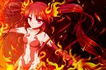  cthugha_(nyaruko-san) fire haiyore!_nyaruko-san long_hair red_eyes red_hair twintails yuitsuki_en 