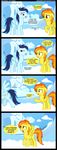  cloud cloudsdale comic cutie_mark equine female feral friendship_is_magic green_eyes hair horse innuendo male mammal my_little_pony pegasus pony sky soarin_(mlp) spitfire_(mlp) two_tone_hair veggie55 wings wonderbolts_(mlp) 