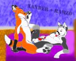  anal_penetration anthro balls bed canine duo foot_fetish fox gay knot knotting licking_foot licking_paw male mammal masturbation open_mouth penetration penis sex tongue tongue_out tongue_sticking_out yiffy_foxy 