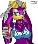  avian bandanna big_breasts bikini bird blue_eyes breasts canastus cleavage clothed clothing eyewear female necklace plain_background purple purple_skin sega skimpy sonic_(series) sonic_riders sunglasses swallow_(bird) swimsuit tight_clothing transparent_background wave_the_swallow 