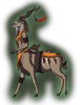  antelope brown_fur fur green_eyes hooved_fingers hooves horn kudu male mammal multicolored_fur solo spiral-horned_antelope striped_fur stripes tan_fur taur vulkalu white_fur 