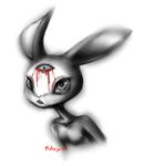  big_eyes biting_lip blood breasts female lagomorph long_ears looking_at_viewer multiple_eyes mutisija rabbit ruby_(rq) ruby_quest small_breasts solo 