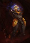  2018 ambiguous_gender anthro armor balls belly black_areolas breasts digital_media_(artwork) dragon duo embersart fur hair herm hi_res hypnosis intersex invalid_tag magic magic_user mammal masturbation mind_control mostly_nude nipples pecum penis red_panda scalie slightly_chubby smaller_version_at_source white_hair 