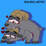 animal_genitalia animal_penis bighorn_sheep bovid bovid_horn caprine caprine_horn clitoris comedy_central duo fur genitals grey_body grey_fur heart_symbol hi_res horn male male/male mammal penis ram_horn rammyariesgoated sheep south_park walrus_artist