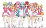  aida_orine akb0048 blonde_hair blue_eyes blue_hair blush boots braid curly_hair flower glasses green_eyes green_hair heart highres ichijou_yuuka kanzaki_suzuko kishida_mimori long_hair motomiya_nagisa multiple_girls open_mouth orange_eyes pink_eyes pink_hair ponytail purple_eyes purple_hair red_hair shinonome_kanata shinonome_sonata short_hair smile sono_chieri thighhighs twintails wavy_hair yellow_eyes yokomizo_makoto 