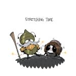  1boy absurdres antennae armor black_skin blank_eyes bug colored_skin facial_hair garmond_(hollow_knight) govy9807 green_helmet helmet highres hollow_knight hollow_knight:_silksong long_mustache mustache no_mouth weapon white_background white_facial_hair zaza_(hollow_knight) 