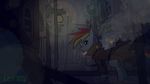  abstract_background blue_fur city clothed clothing equine female feral friendship_is_magic fur hair hi_res horse lentoto looking_at_viewer mammal multi-colored_hair my_little_pony pony purple_eyes rainbow_dash_(mlp) rainbow_hair smoking solo street_light streetlight wallpaper 