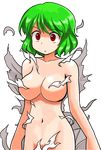  breasts censored convenient_censoring exploding_clothes green_hair kazami_yuuka large_breasts mono_(moiky) nude one-piece_swimsuit red_eyes school_swimsuit short_hair solo swimsuit torn_clothes touhou transparent_background wardrobe_malfunction white_school_swimsuit white_swimsuit wide-eyed 