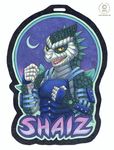  anthro armor badge combat_stance fighting_stance kacey male night scalie shaiz 