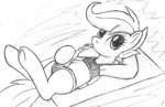  anthrofied beach bikini bottle breasts clothed clothing cutie_mark_crusaders_(mlp) equine female friendship_is_magic hair horse looking_at_viewer mammal my_little_pony pegasus sand scootaloo_(mlp) seaside skimpy solo swimsuit tg-0 wings 