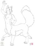  black_and_white canine fox foxtaur kacey lance lancefoxx male mammal monochrome sketch solo taur 