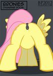  anus bhavfox butt equine exposed female feral fluttershy_(mlp) friendship_is_magic horse mammal my_little_pony pegasus pony pussy raised_tail wings 