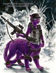  ayukawa-taur ayukawataur_(character) female hat kacey ranged_weapon smoke solo taur violet weapon 