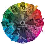  animal_on_shoulder arm_tattoo artist_name beauregard_lionett breasts caduceus_clay caleb_widogast card cat cleavage color_wheel commentary critical_role curled_horns curly_hair dress dungeons_&amp;_dragons elf english_commentary essek_thelyss fangs fingerless_gloves fjord_stone flask frumpkin_(critical_role) gloves hairband hand_up highres holding holding_card hood horns jester_lavorre lipstick long_hair makeup marion_lavorre mollymauk_tealeaf nott_the_brave pink_hair pointy_ears ponytail punkforkos red_hair robe scarf tattoo the_mighty_nein tiefling veth_brenatto white_background yasha_nydoorin yellow_hairband 