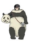  code_geass fukuyama_jun highres lelouch_lamperouge mascot panda_(shirokuma_cafe) panda_(shirokuma_cafe)_(cosplay) seiyuu_connection shirokuma_cafe wouldcn 
