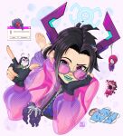  3boys 3girls antennae aqua_lips aqua_nails ass avengers_(series) barefoot black_gloves black_hair black_shirt brown_hair chibi chibi_inset commentary crying crying_with_eyes_open curly_hair english_commentary everyone_is_so_mean_2_me_(meme) fantastic_four fingerless_gloves galacta gloves gradient_hair grey_hair guardians_of_the_galaxy hair_ornament hairclip hand_on_own_cheek hand_on_own_face hanging highres horns index_finger_raised jacket leg_warmers looking_at_viewer lying mantis_(marvel) marvel marvel_rivals meme multicolored_hair multiple_boys multiple_girls on_stomach open_mouth parted_bangs pink_jacket purple-tinted_eyewear purple_eyes purple_horns purple_leg_warmers reed_richards robot round_eyewear scarlet_witch shirt shoe_print solo_focus spider-man spider-man_(series) suicide sunglasses superhero_costume sweatdrop tears tinted_eyewear ultron venom_(marvel) wanda_maximoff window_(computing) yolk_too_yellow 